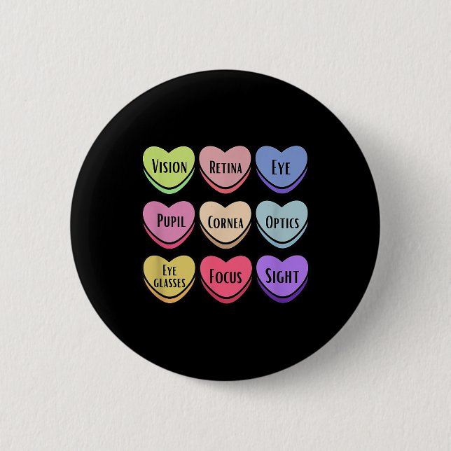 Komplettera Valentineser för skapande Optician Vis Knapp (Framsida)