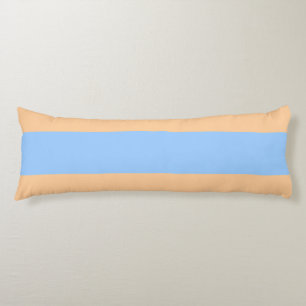 Kompletterande periwinkle och Orange Rand Kroppskudde