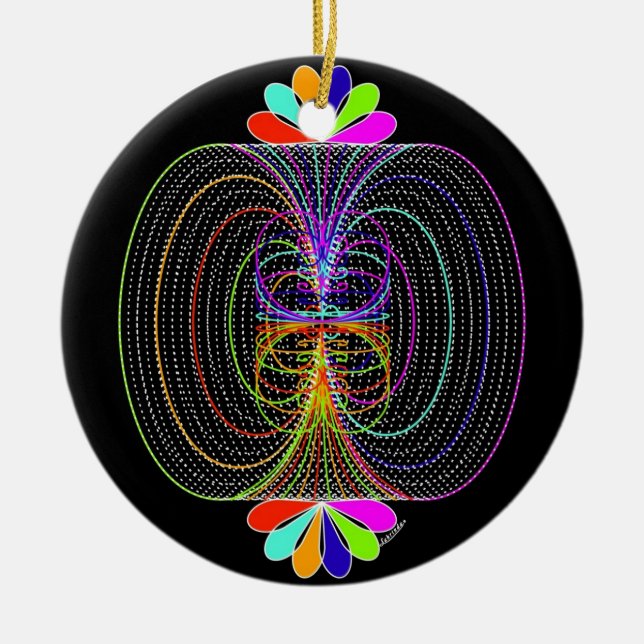 Kompletteringar av färg julgransprydnad keramik (Framsidan)
