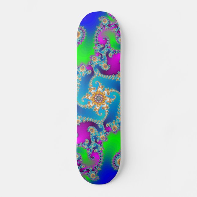 Komplex Fraktalmönster: Skateboard Bräda 19,5 Cm (Framsida)