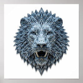 Komplex kunglig symbolism: Regalt Lejonhuvud Poster