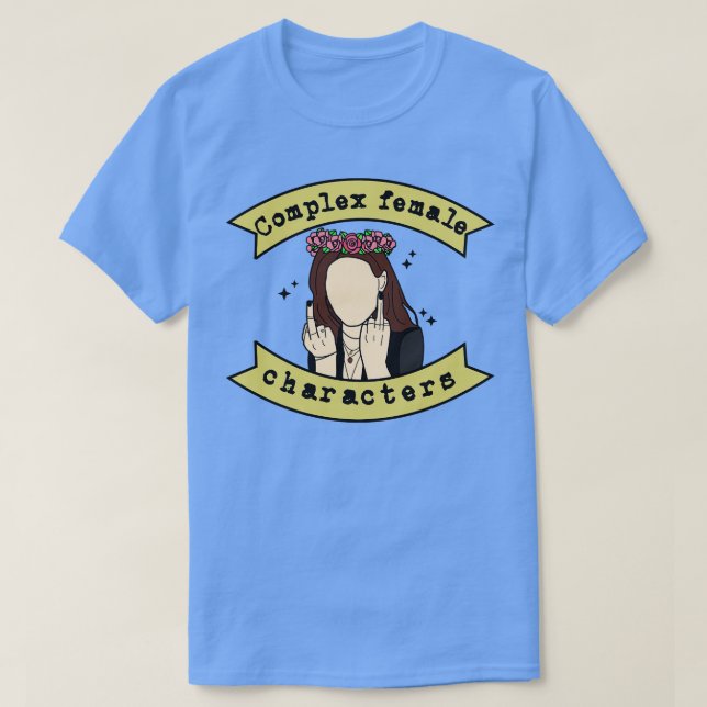 Komplex kvinnlig karaktär t shirt (Design framsida)