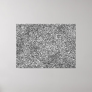 Komplex nätverk - svartvitt canvastryck