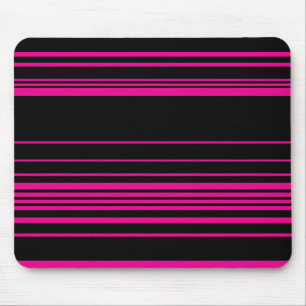 Komplex Rand - Magenta och svart Musmatta