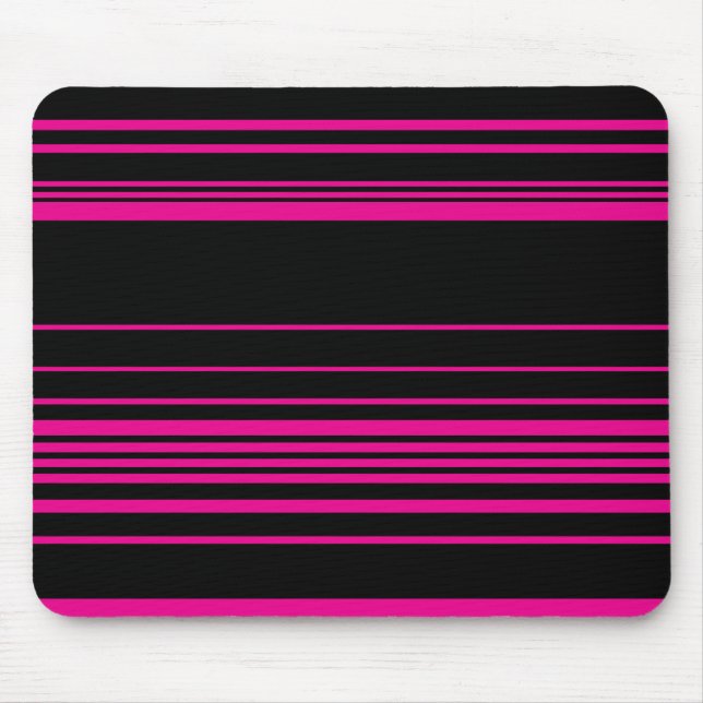Komplex Rand - Magenta och svart Musmatta (Framsidan)