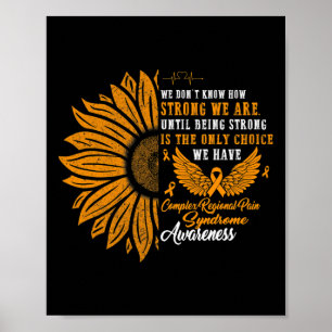 Komplex regional smärta Syndrome Awareness Strong Poster