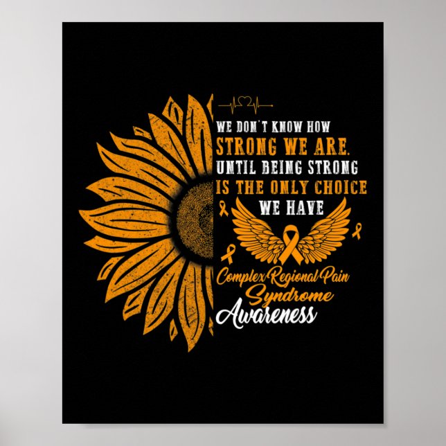 Komplex regional smärta Syndrome Awareness Strong  Poster (Framsidan)