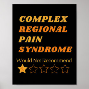 Komplex regional smärtsyndrom - medvetenhet om kri poster