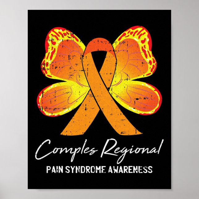 Komplex regional smärtsyndrome Crps Awareness Oran Poster (Framsidan)