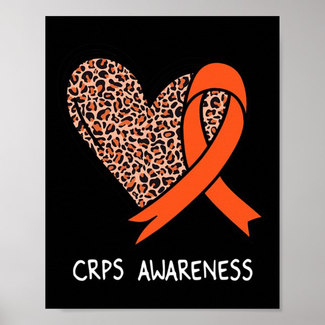 Komplex regional smärtsyndrome Crps Awareness Oran Poster (Framsidan)