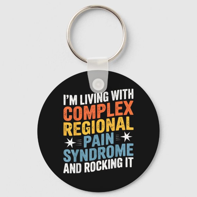 Komplex Regionalt Smärtsyndrom Crps Medvetenhet Nyckelring (Framsida)