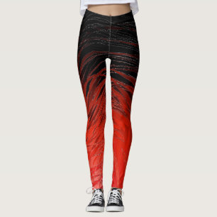 Komplex Spiral Red - baljväxter Leggings