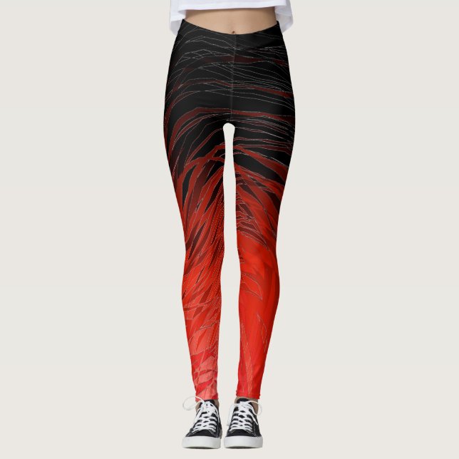Komplex Spiral Red - Leggings (Framsida)