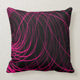 Komplex virvlar runt rosor - dekorativ kudde