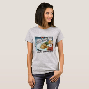 Komplexa kolhydrater Filosofi Matmatning Comic T Shirt