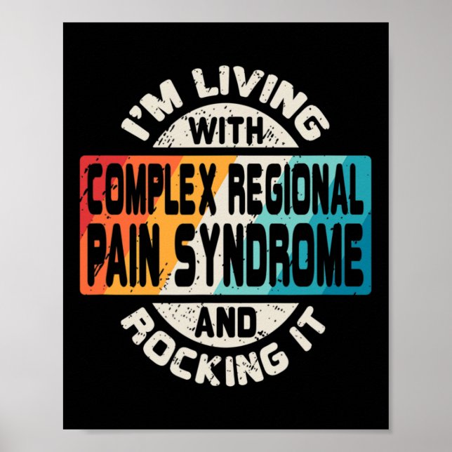 Komplexa Regionala Smärtsyndrom Crps Rsd Medvetenh Poster (Framsidan)