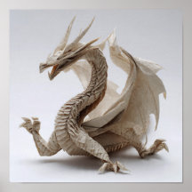 Komplext monterad Origami Dragon Fine Art