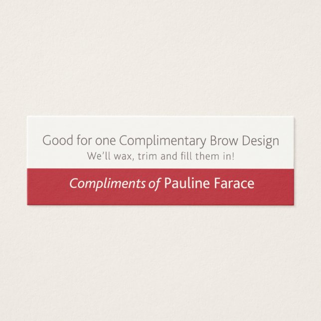 Komplicerande raddesign litet visitkort (Framsidan)