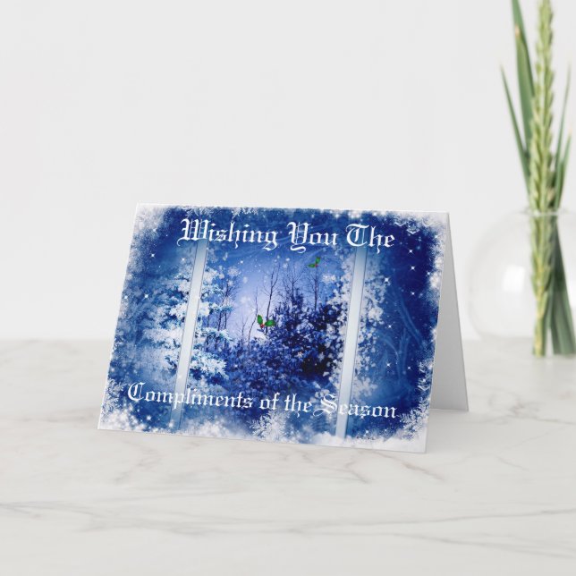 KOMPLIKTER PÅ SEASON CHRISTMAS-KORTET HELGKORT (Framsida)