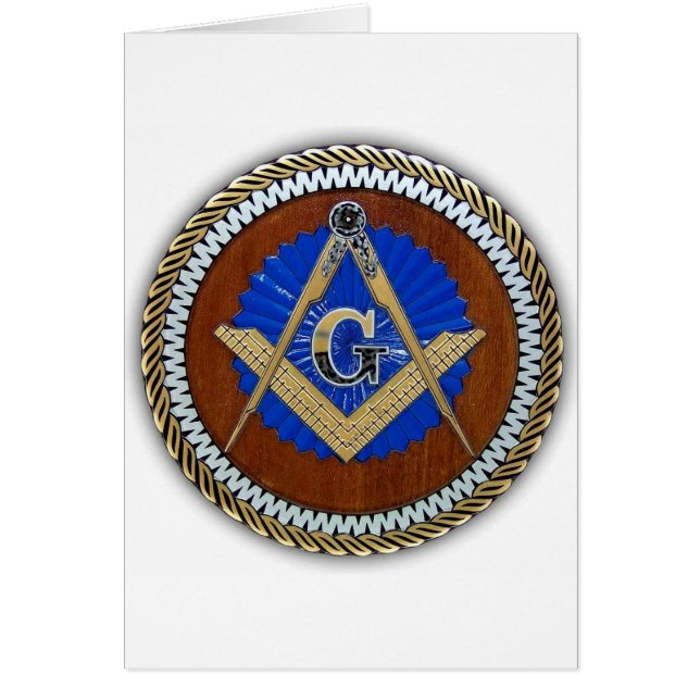 komplott för freemasonen kvadrerar & omringar NU Hälsningskort (Framsidan)