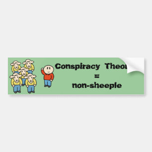 KomplottTheorist = non-sheeple Bildekal