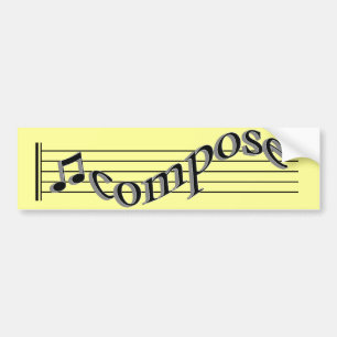 Komponera musik bildekal