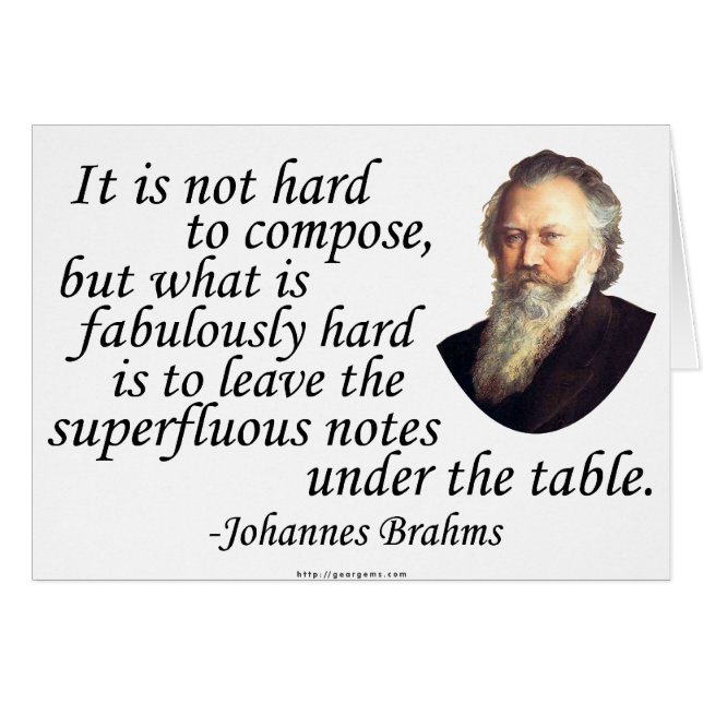 Komponeringsbromsar Hälsningskort (Framsidan Horizontal)