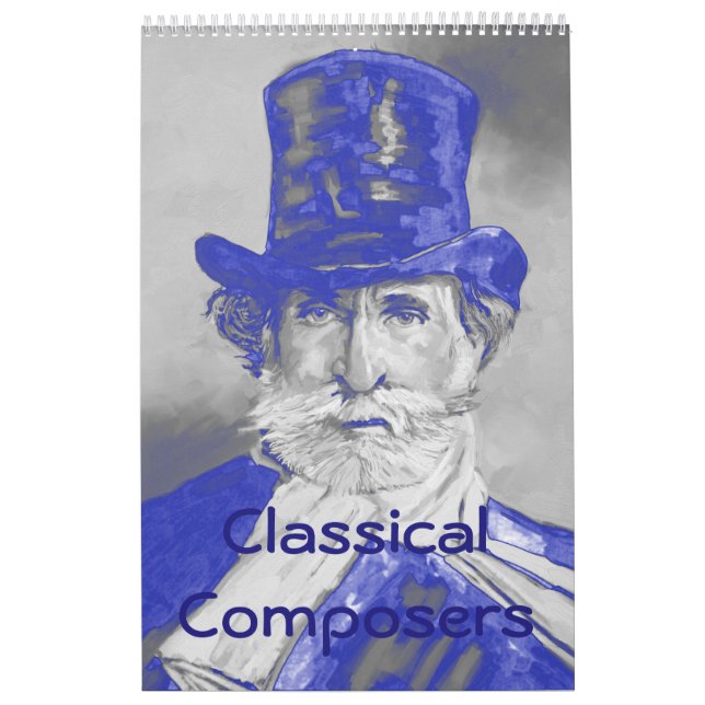 Komponisten Kalender - Symphony in Blue & Grey (Omslag)