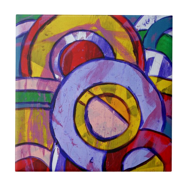 Komposition #19 av Michael Moffa Kakelplatta (Framsidan)