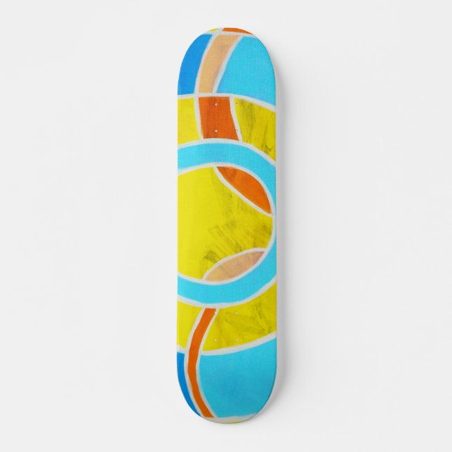 Komposition #23B av Michael Moffa Mini Skateboard Bräda 18,7 Cm (Framsida)