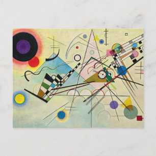 Komposition 8, 1923 av Wassily Kandinsky Vykort