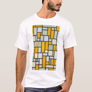 Komposition Gul och Grå, Mondrian T Shirt