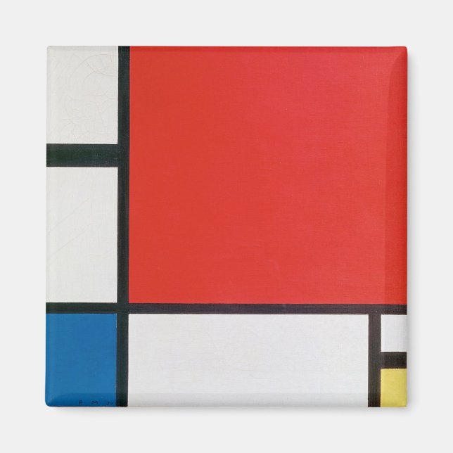 Komposition II i rött, blått och gult, Kandinsky Magnet (Framsidan)
