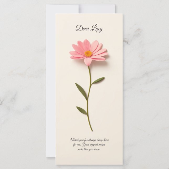 Komposition med blomma och tacksamhet (Framsida)