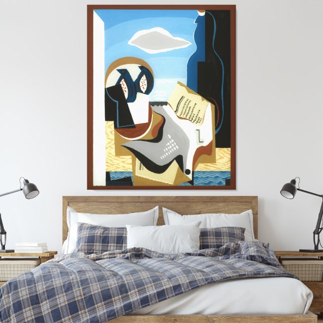 Komposition med fågel canvastryck (Insitu (sovrum))