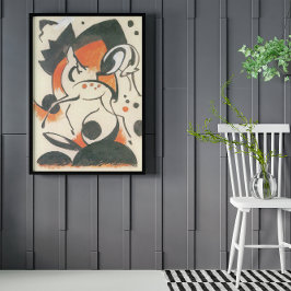 Komposition med två rådjur av Franz Marc Poster