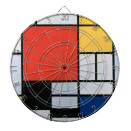 Komposition Röd, Gul, Blå, Svart | Mondriaan | Darttavla