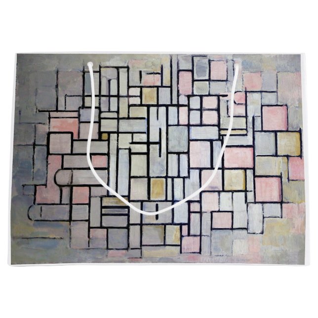 Komposition Rosa och Grå, Mondrian (Framsidan)
