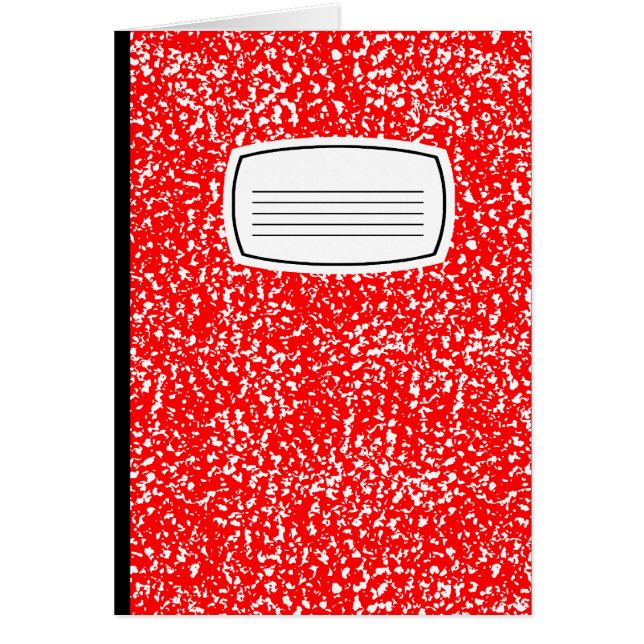 kompositionsbok hälsningskort (Framsidan)