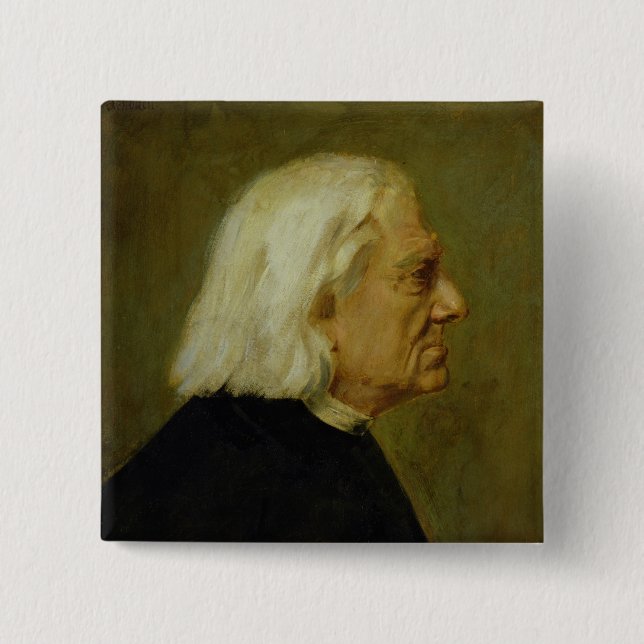 Kompositören Franz Liszt, 1884 Knapp (Framsida)