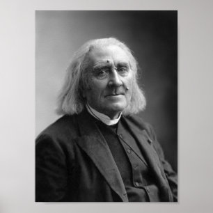KompositörFranz Liszt porträtt - 1886 Poster