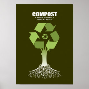 KOMPOST - ETT SÅDANT ÄR ETT VÄLDIGT SAK ATT SLÖSA POSTER