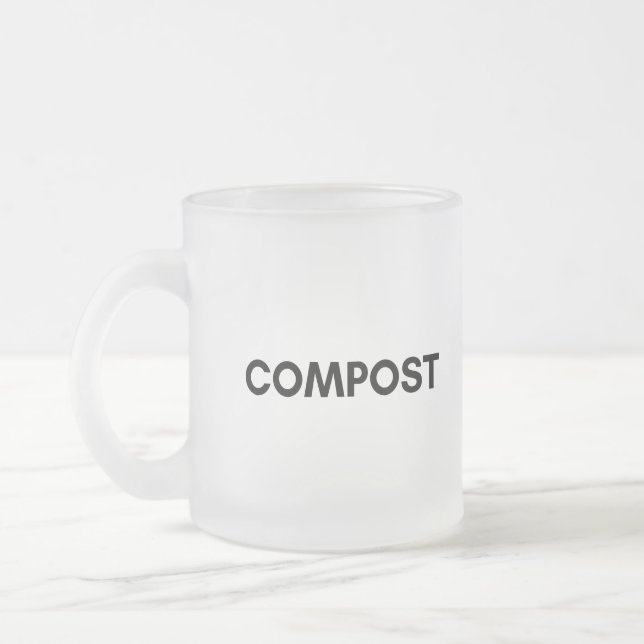 kompost frostad glasmugg (Vänster)