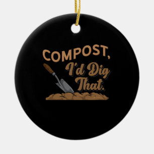 kompost Gardener Gift Julgransprydnad Keramik