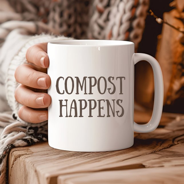 kompost händer kompost kaffemugg (Skapare uppladdad)