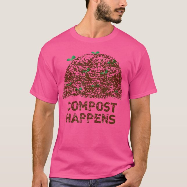 Kompost Händer 	 Rolig Trädgårdsodling Trädgårdsmä T Shirt (Framsida)