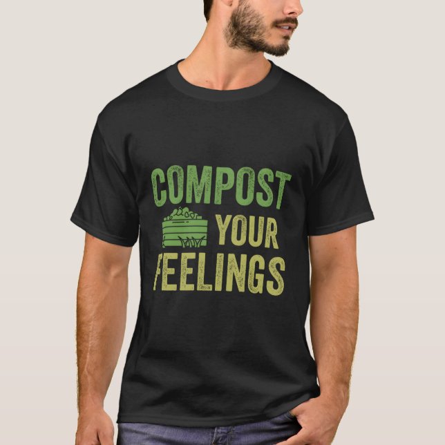 Kompostera din feedback Expert Com-kompostering i  T Shirt (Framsida)