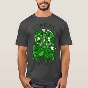 Kompostera dina fiender Goth Skeleton T Shirt