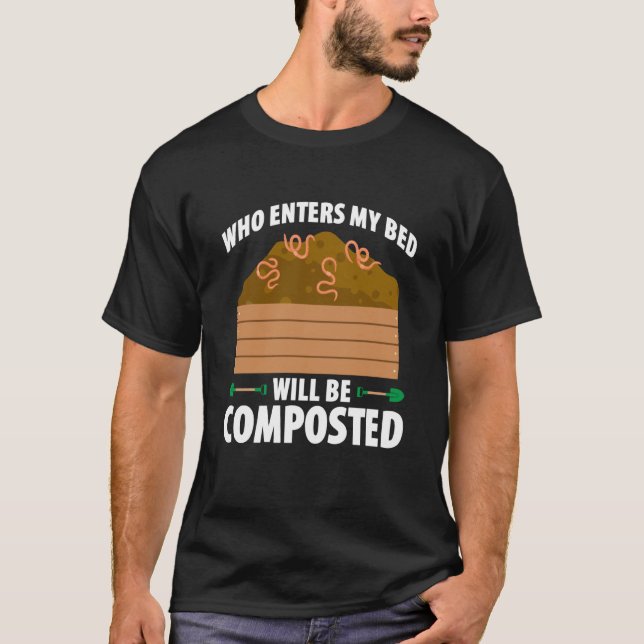 Kompostering för kompost trädgårdsmästare bonde ko t shirt (Framsida)