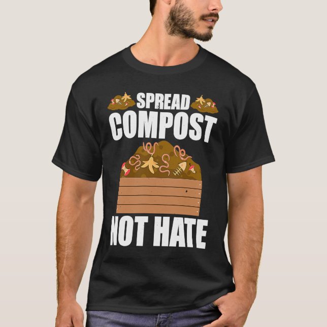 Kompostering för kompost trädgårdsmästare bonde ko t shirt (Framsida)